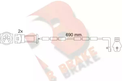 Контакт R BRAKE 610445RB